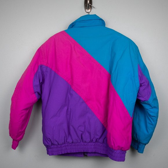 Vintage Cima neon ski jacket-6 - Picture 4 of 4
